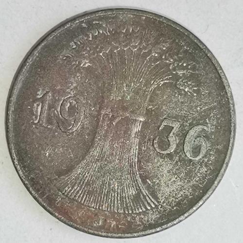 ALMANYASI  1936 J      1  PFENNIG
