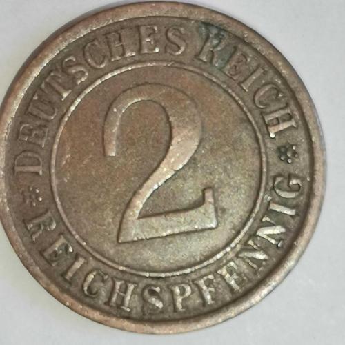 ALMANYA  1925 A     2  PFENNIG