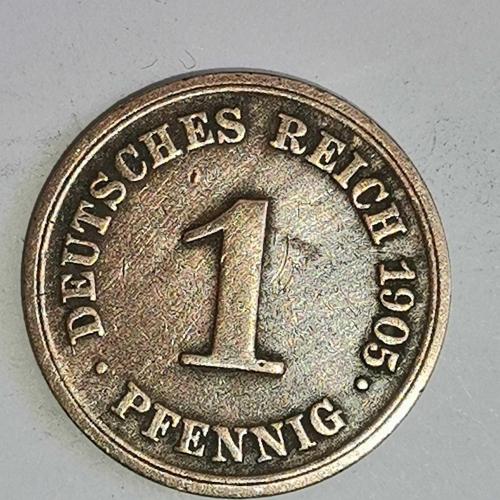 ALMANYA  1905 E      1  PFENNIG