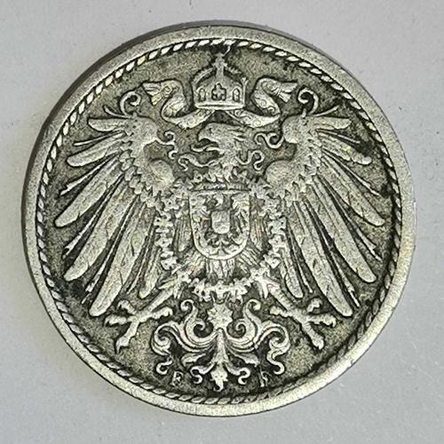 ALMANYA  1906 F     5  PFENNIG