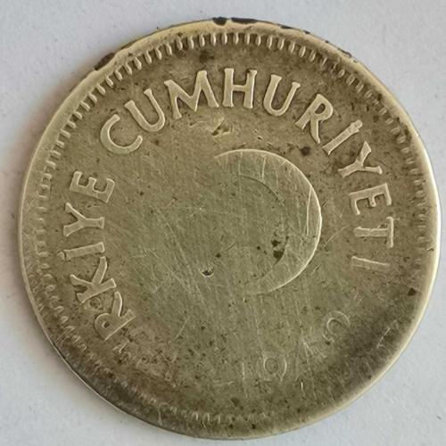 TÜRKİYE  1949    10   KURUŞ  HALİYLE