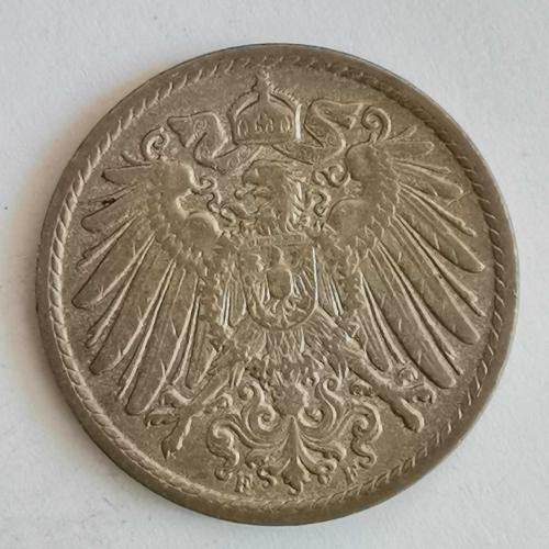 ALMANYA  1911 F          5  PFENNIG