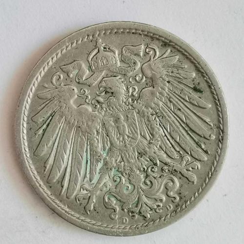 ALMANYA  1912 D          10  PFENNIG