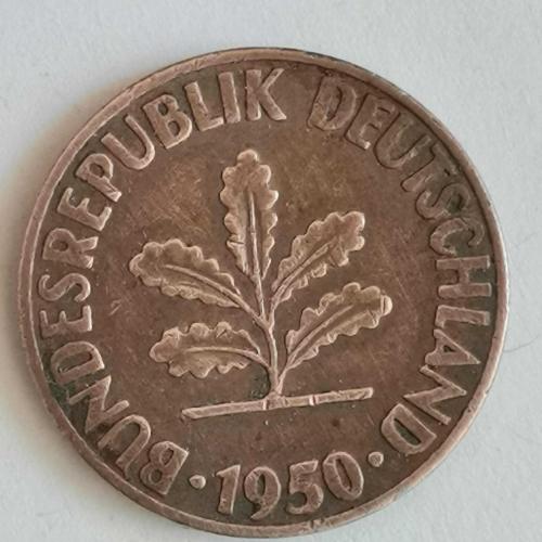 ALMANYA  1950 D        1   PFENNIG
