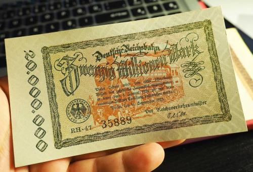 1923 ALMANYA 20.000.000 MARK (20 MİLYON) ÇİL
