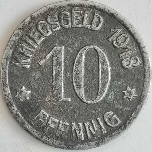ALMANYA  1918     10 PFENNIG    KRIEGSGELD  KOBLENZ  SAVAŞ PARASI