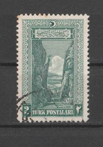 (KIRILMA MEVCUT) 1926 LONDRA 2 KURUŞ DAMGALI