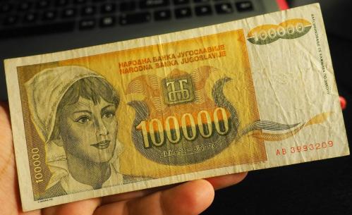 YUGOSLAVYA 100.000 DİNAR ÇÇT