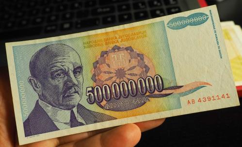 YUGOSLAVYA 500.000.000 DİNAR ÇÇT