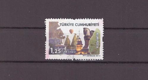 2014 Resmi Posta Pulları (Kültür Varlıklarımız) ''R334  Nolu Valör'' Damgalı Pul - TD306
