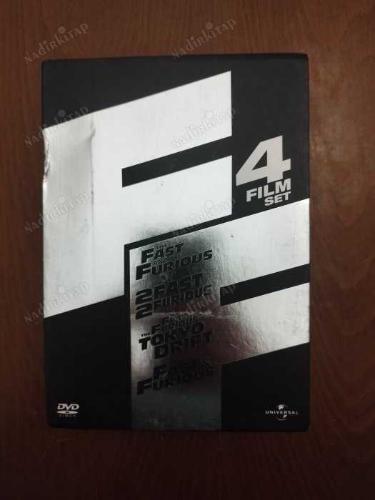 Hızlı Ve Öfkeli Serisi Dvd Box Set - İlk 4 Film (TÜRKÇE ALTYAZILI VE TÜRKÇE DUBLAJLIDIR)