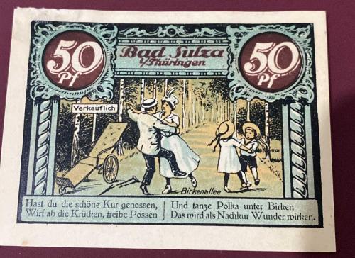ALMANYA 1921 BASIM 50 PFENİNG NOTGELD (ACİL DURUM PARASI)