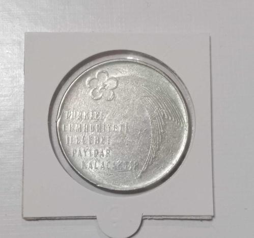 1973 - Türkiye Cumhuriyeti'nin 50.Yılı ''Yüz Lira'' Gümüş Hatıra Para