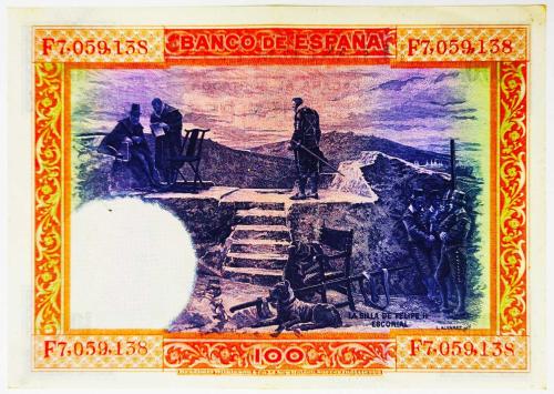 1925 İspanya 100 Pesetas..