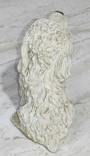 20377-ÇOK ŞİRİN DEKORATİF PAMUK BEYAZI KÖPEK BİBLO