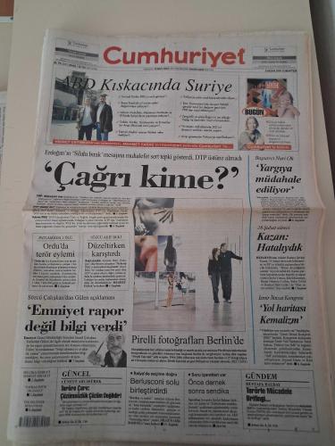 CUMHURİYET GAZETESİ  8 Nisan 2006 Cumartesi ( ERDOĞAN : SİLAHI BIRAK / GALATASARAY İZMİR MARŞIYLA / ERDOĞAN KAFA KARIŞTIRIYOR )