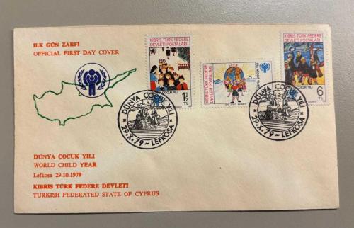 1979 FDC K.K.T.C DÜNYA ÇOCUK YILI İLK GÜN ZARFI