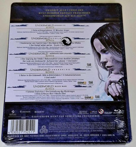 UNDERWORLD Collection Bluray Limited Steelbook Edition