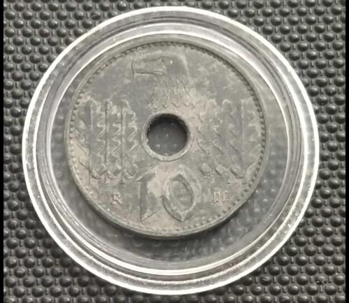 NADİR 1940 YILI NAZi ALMANYASI DöNEMi 10 PFENNIG ÇT GAMA HAÇLI