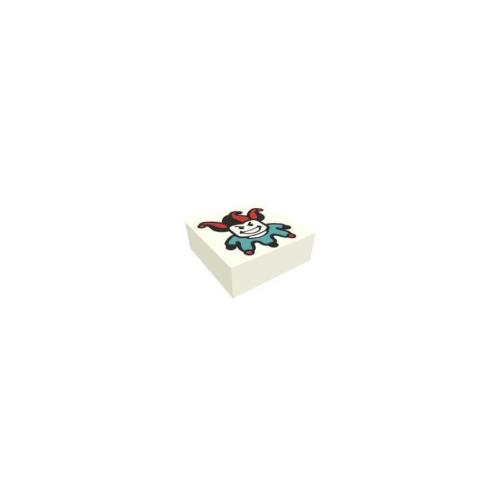 Lego® 3070pb125 Fayans - 1x1 Joker Desenli (Beyaz)