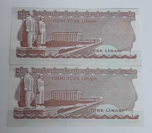 6. EMİSYON 20 LİRALAR FARKLI İMZA