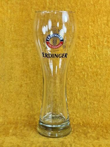 VINTAGE ERDINGER WEISBRAU AUS BAYERN 0,5 L. BÜYÜK BOY CAM BİRA BARDAĞI