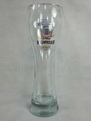 VINTAGE ERDINGER WEISBRAU AUS BAYERN 0,5 L. BÜYÜK BOY CAM BİRA BARDAĞI