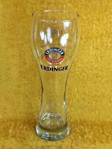 VINTAGE ERDINGER WEISBRAU AUS BAYERN 0,5 L. BÜYÜK BOY CAM BİRA BARDAĞI