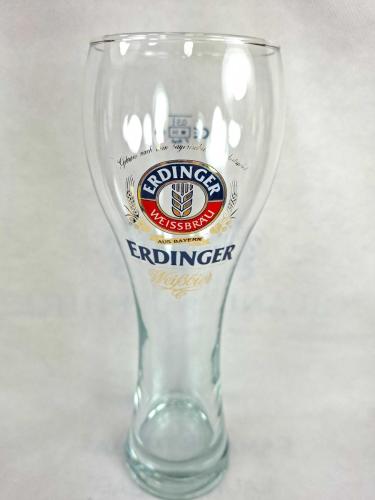 VINTAGE ERDINGER WEISBRAU AUS BAYERN 0,5 L. BÜYÜK BOY CAM BİRA BARDAĞI