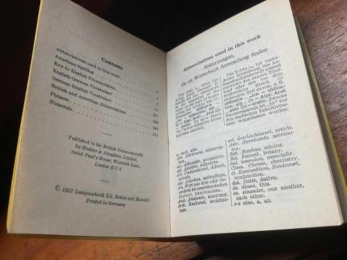 Langenscheidt’s Almanca-İngilizce cep sözlüğü
