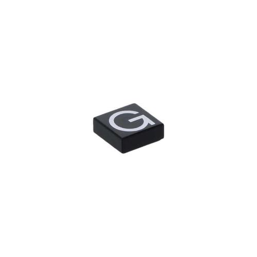 Lego® 3070pb015 Fayans - 1x1 Gümüş Büyük G Harfi Desenli (Siyah)