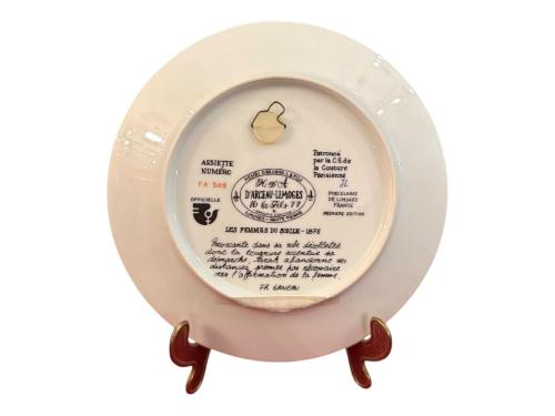 limoges limitli üretim porselen duvar tabağı - 21 cm çapında - 98gıu1