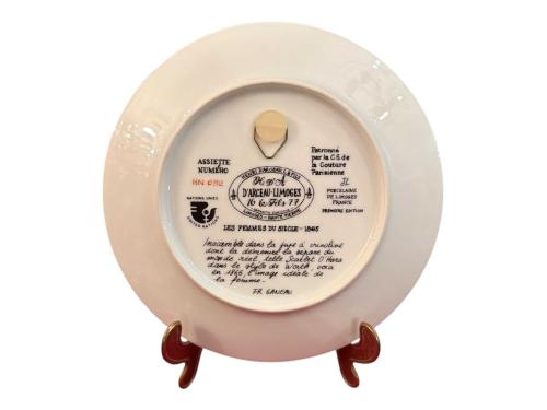 limoges limitli üretim porselen duvar tabağı - 21 cm çapında - 98gıu123
