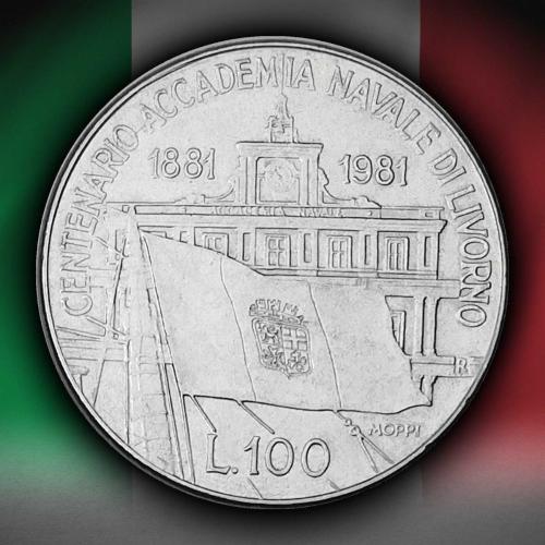 İtalya 1981 Yılı 100 Lire Donanma Akademisi 100. Yıl ÇİL