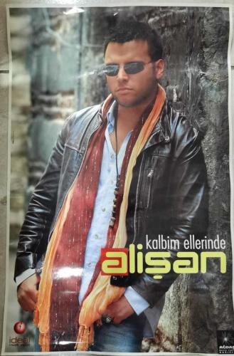 KASET/CD TANITIM AFİŞİ * ALİŞAN * KALBİM ELLERİNDE  * 32X49 CM