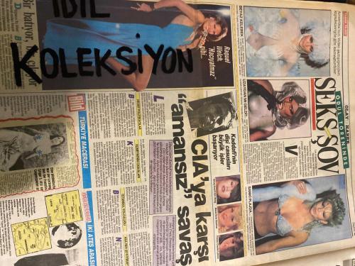 SABAH YILDIZ AKTÜELİTE VE MAGAZİN GAZETESİ - DOĞUM GÜNÜ HEDİYESİ (TURKİSH - NEWSPAPER) - 6 NİSAN 1986 - TAM TAKIM 8 SAYFADIR -Hülya Avşar-İbrahim Tatlıses-Türkan Şoray-Vehbi Koç-Kim Wong-Chantal Leblanc-Ilona Strehmar-Müjde Ar-Emel Sayın-Mana Şenay Şener-Raquel Welch-Zerrin Özer-Yonca Yücel-Selahattin Alpay-Samime Sanay-Ajda Pekkan-Bahar Öztan-Nükhet Sürmeli-Özlem Onursal-Nazan Şoray-Turan Çevik-Müşerref Akay-Rahmi Turan-Tevfik Yener-Dinç Bilgin-Zafer Mutlu-Ali Şuha Ertayan-Gülten Birol-Erkan Çevik-Aynur Beydağ-Mehtap Ar-Gökmen-Sevgili ithal ediyorlar-Zengin erkekler için yepyeni bir aşk pazarı-Hülya’yı morarttılar-Başbakanlık Müsteşarı’nın aşık olduğu tek kadın-Kim demiş Vehbi Koç yemez içmez diye-Kötü ruhlar müzik setimi bozdular-Kaddafi’nin casusları-Tanrı sevenleri korudu mu-Topolino otomobilini aldı-İkinci armağan yağmuru-Anne yeter uçuyorsun-Bu kıza 23 teklif geldi-Kadın kadına daha mutluyuz-Erkeksiz de dans edilir-En kralına 100 çekerim-Hemen kesip gönderin-Her Perşembe bir Görs