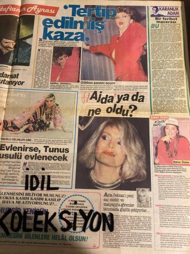 SABAH YILDIZ AKTÜELİTE VE MAGAZİN GAZETESİ - DOĞUM GÜNÜ HEDİYESİ (TURKİSH - NEWSPAPER) - 6 NİSAN 1986 - TAM TAKIM 8 SAYFADIR -Hülya Avşar-İbrahim Tatlıses-Türkan Şoray-Vehbi Koç-Kim Wong-Chantal Leblanc-Ilona Strehmar-Müjde Ar-Emel Sayın-Mana Şenay Şener-Raquel Welch-Zerrin Özer-Yonca Yücel-Selahattin Alpay-Samime Sanay-Ajda Pekkan-Bahar Öztan-Nükhet Sürmeli-Özlem Onursal-Nazan Şoray-Turan Çevik-Müşerref Akay-Rahmi Turan-Tevfik Yener-Dinç Bilgin-Zafer Mutlu-Ali Şuha Ertayan-Gülten Birol-Erkan Çevik-Aynur Beydağ-Mehtap Ar-Gökmen-Sevgili ithal ediyorlar-Zengin erkekler için yepyeni bir aşk pazarı-Hülya’yı morarttılar-Başbakanlık Müsteşarı’nın aşık olduğu tek kadın-Kim demiş Vehbi Koç yemez içmez diye-Kötü ruhlar müzik setimi bozdular-Kaddafi’nin casusları-Tanrı sevenleri korudu mu-Topolino otomobilini aldı-İkinci armağan yağmuru-Anne yeter uçuyorsun-Bu kıza 23 teklif geldi-Kadın kadına daha mutluyuz-Erkeksiz de dans edilir-En kralına 100 çekerim-Hemen kesip gönderin-Her Perşembe bir Görs