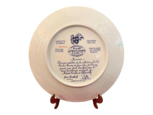 limoges limitli üretim porselen duvar tabağı - 24,5 cm çapında