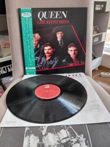 QUEEN -  Greatest Hits  - 1981  Japonya  Basım  LP Plak Albüm-Obili