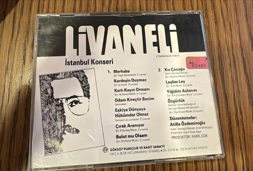 Livaneli istanbul konseri Seçme eserler 7 (Dönem Baskı)