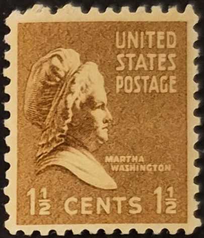 +++ AMERİKA MARTHA WASHINGTON       1938   1.5C    - DAMGASIZ