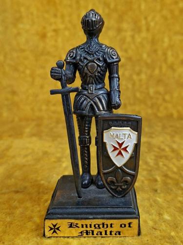 VINTAGE KNIGHT OF MALTA MİNYATÜR HEYKEL BİBLO