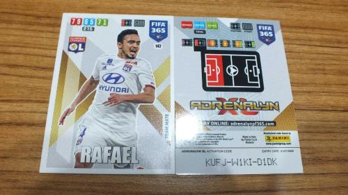 2020 Panini FIFA 365 Rafael da Silva Olympique Lyonnais Team Mate Kart No:147
