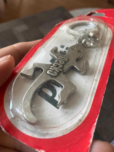 Kertenkele Figürlü Metal Anahtarlık