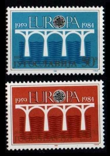 +++ YUGOSLAVYA CEPT      1984    - DAMGASIZ