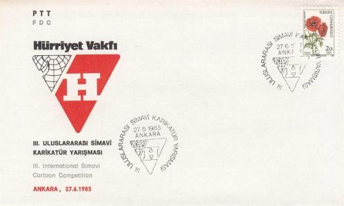 1985 III. ULUSLAR ARASI SİMAVİ KARİKATÜR YARIŞMASI 27.6.1985