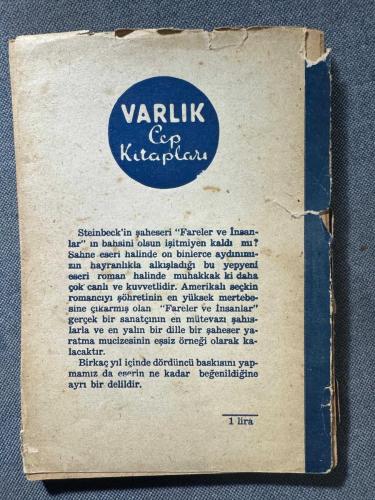 Fareler ve insanlar (mini-1959 baskısı)
