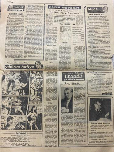 YENİ İSTANBUL GAZETESİ - DOĞUM GÜNÜ HEDİYESİ (TURKISH NEWSPAPPER) - 17 EYLÜL 1967 - SADECE DÖRT SAYFADIR -Kemal Uzan-Hâce Münevver Ayaslı-Abdullah Turan-Dr. Rıza Nur-Hilmi Yücebaş-Tarık Buğra-Orhan Cemal Fersoy-Gümüşpala-İnönü-Alican-Barbaros Baykara-Hamidullah Kemali-Mehmet Erol-Adnan Menderes-İsmet İnönü-BAŞVEKİLİMİZ’in ölüm yıldönümü-TÜRKİYE’de Menderes günü-İnfaz 6 yıl önce bugün yapılmıştı-Kravatlı ve ceketli olarak asılmıştı-Menderes’in biyografisi-Naşlar için dini merasim yapılacak-İstanbul’a-Bu sevgiye saygı duyalım-Demoklesin kılıcı-Azerbaycan Türklerinin göz yaşları-25 ölüm yıldönümünde Dr. Rıza Nur’u anıyoruz-Siyasi durumu-Lozan-Eserleri-İdeal-Adnan Menderes günü-Maskeli Balo-Hizmet ettim müşterihim-M.B.K. üyeleri sözlerini tutmamışlardı-Kıbrıs meselesinde Yunanistan’ın tutumu-Yarın Kıbrıs meselesi B. Milletlerde-Yarın M.B.K ve siyasi partiler-Karikatür ve Mizah-Kör müşterinin köpeği-Lüks yat-İhtiyaç-Otoriter olmayan idareciler daha iyi sonuç alıyor-Tarım ürünleri sergisi-Ja