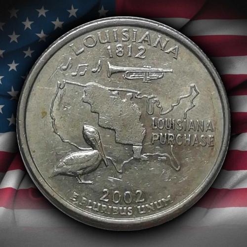 ABD 2002 Yılı ¼ Dolar Louisiana ÇİL (-)