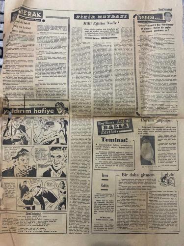 YENİ İSTANBUL GAZETESİ - DOĞUM GÜNÜ HEDİYESİ (TURKISH NEWSPAPPER) - 24 EKİM 1967 - SADECE DÖRT SAYFADIR -Ahmet Emin Yalman-Fahrettin Kerim Gökay-Nadir Nadi-Zühtü Velibeşe-Fark Komili-Kenan Kuyucak-Mustafa Santur-Ahmet Emin Yalman-Muhlis Tuzlacı-Suat Arpad-Salomon Bicarano-Tulu Baytin-Yıldırım Kılıç-Baha Kösebay-Güngör Tezel-Nazım Düvenci-Orhan Tamiç-Mustafa Onur-Kerkük’te hadiseler-Yerli meşrubata yeni bir darbe daha indirildi-Maaşlara ayrılan yeri CHP’liler vermemek istiyor-Bir eşek fezada tur atacak-Prusyalı 120 genç Ege’de tatil yapıyor-Masonluk çarkı dönüyor-Büyük Frederik ve Masonluk-Atatürk Masonluğu boşuna önlemedi-Bir belediye seçimi AP kazandı-Günaydın Ortaparmak-Milli Eğitim Nedir-Yıldırım hafiye-Teminat-Bravo Kaktüs-Bir daha gitmem-Harika papağan-Allah memleketi korusun-Aleyhime açılan dava beraatle son buldu-Zorlu’nun savunması İngiltere’ye statükonun muhafazasını teklif ettik-Yarın konferans ve getirdikleri-Masonluk Türkiye’ye ve 3 Mustafa devrinde girmişti-Masonların list